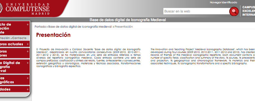 Base de Datos Digital de Iconografía Medieval