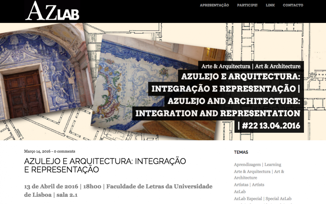 Az Lab: Azulejo e Arquitectura: Integração e Representação