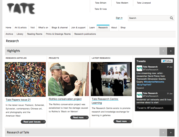 Tate Online Research Publications