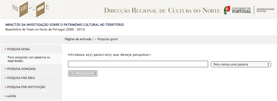 Teses de Mestrado e Doutoramento sobre a Região Norte