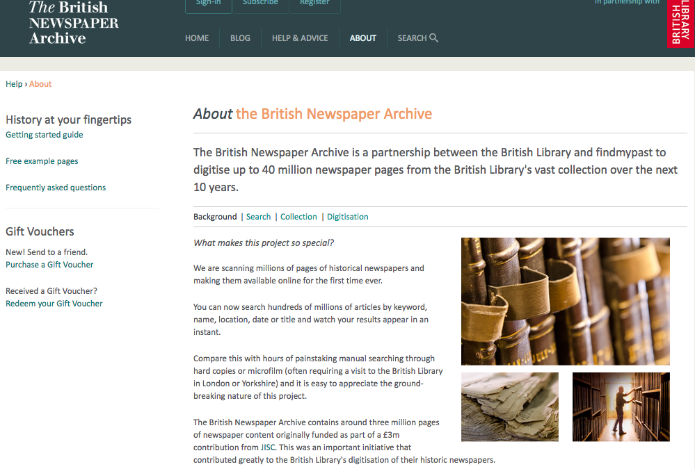 The British Newspaper Archive