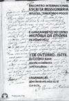 Encontro Internacional "Escrita Missionária: Missões, Território e Poder"
